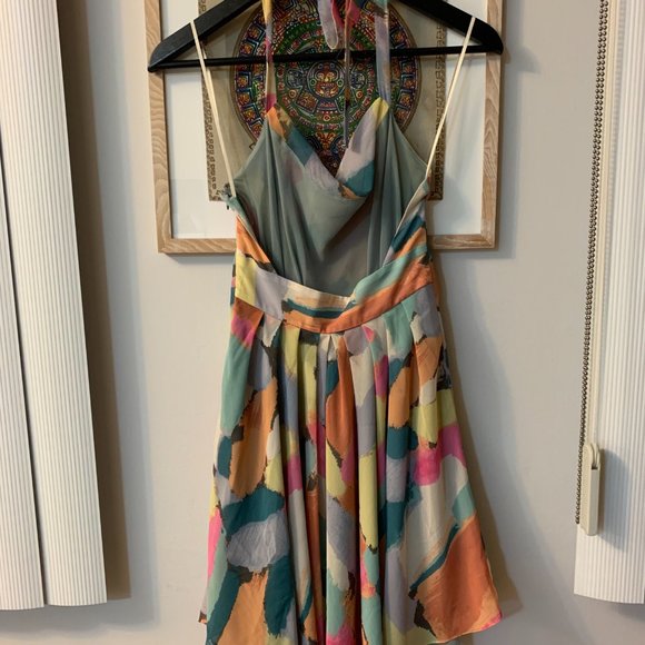 RACHEL ROY Multi-coloured halter style dress - Picture 4 of 4